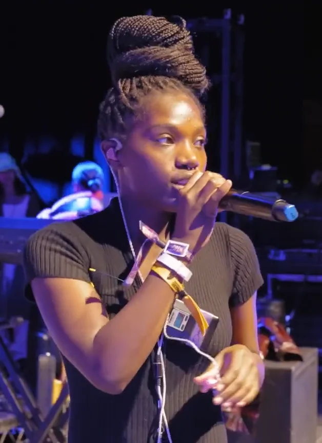File still: Doechii during a Denver soundcheck, July 2022.