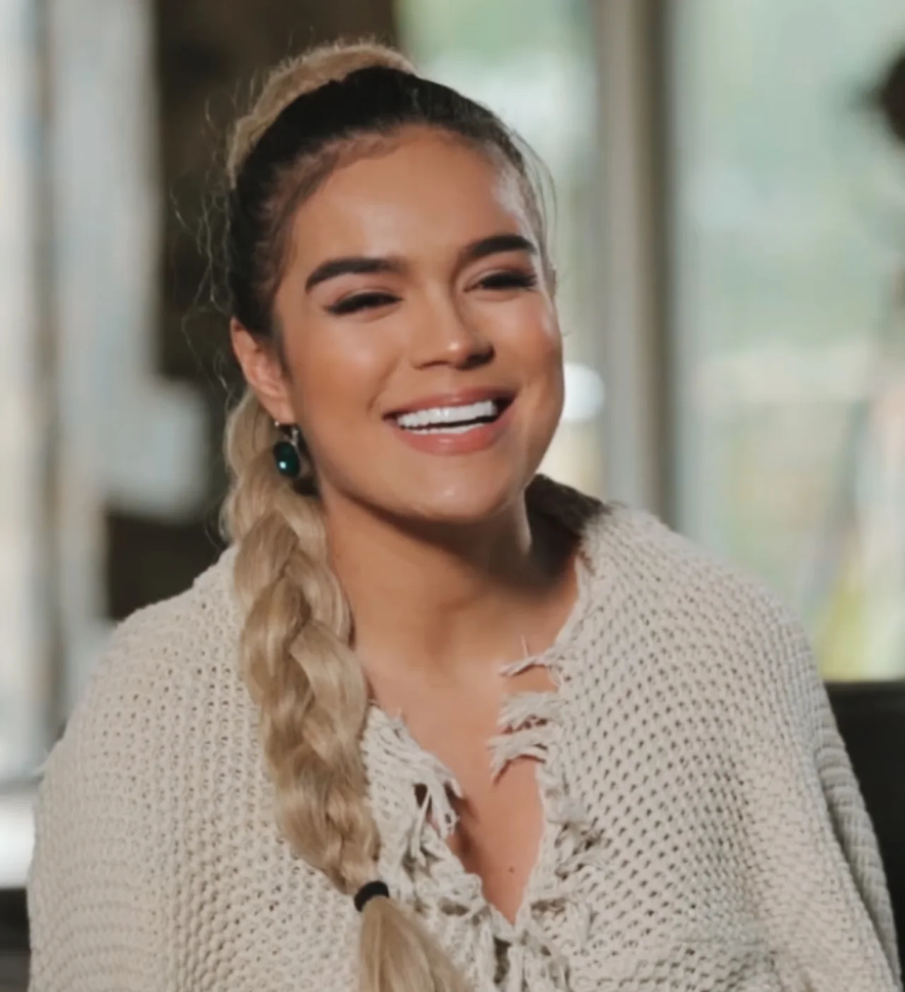 Karol G during a 2018 interview with Telemedellín.
