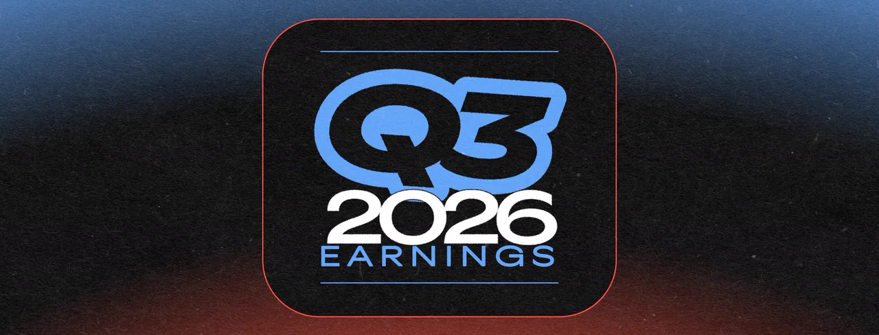 Spotify’s Q3 2026 earnings banner on a dark textured background.