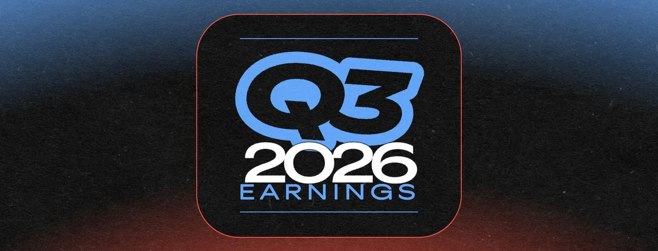 Spotify’s Q3 2026 earnings banner on a dark textured background.